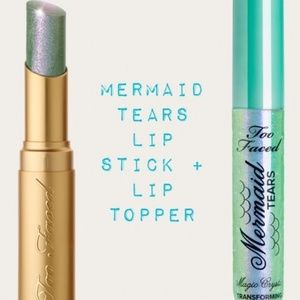 Too Faced mermaid tears lipstick (2 piece set)